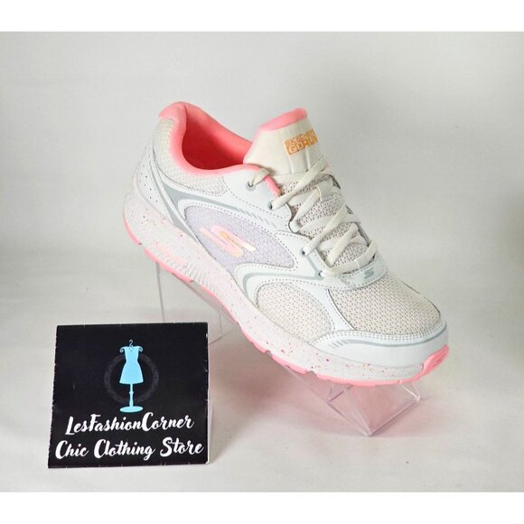 Skechers Women's White/Pink Go Run Consistent-Vivid Horizon Shoes Sz 9 222 - Picture 10 of 16